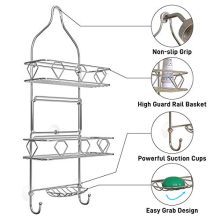 Upgraded! GeekDigg Bathroom Hanging Shower Head Caddy Organizer