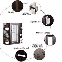 GIODIR Wall Mounted Cabinet Bathroom Wood Cupboard
