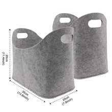 LIMEIDE Large Firewood Basket Storage, Felt Bag Shopping