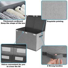Toy Chest Storage Organizer with Flip-Top Lid