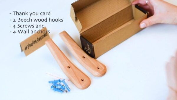 Coat Rack Hooks UMZi Wall Mounted Handmade