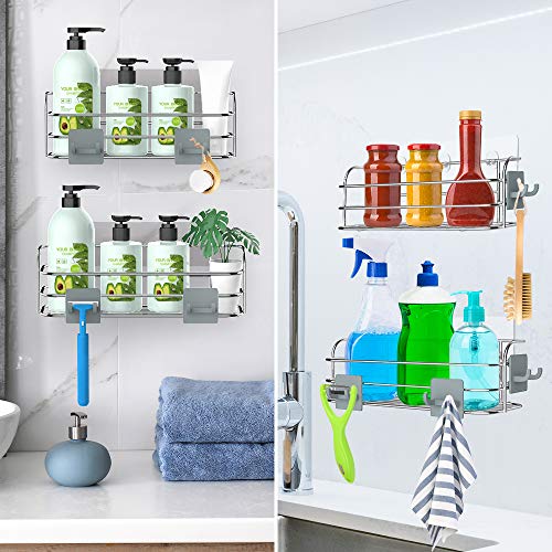 Hanging Sponge and Razor Shampoo Holder Organizer