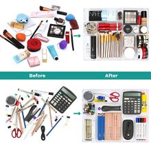 Kootek 16 Pcs Desk Drawer Organizer Set 5-Size Bathroom Drawer