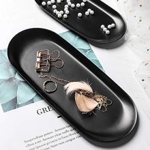 Black Bathroom Trays for Counter