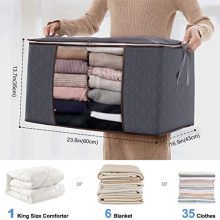 Lifewit Large Capacity Clothes Storage Bag Organizer