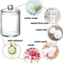 Makeup Cotton Organizer Bathroom Storage Canister Jar