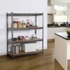 Topeakmart Heavy Duty 4 Level Garage Shelf Steel