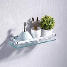 KES Aluminum Bathroom Glass Shelf Tempered Glass Rectangular