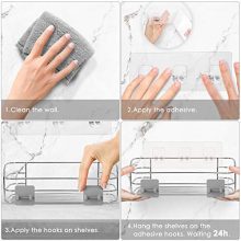 Hanging Sponge and Razor Shampoo Holder Organizer