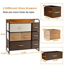 Kamiler 7-Drawer Dresser, 3-Tier Storage Organizer