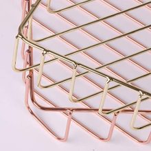 Fvstar Gold Desk File Tray Wire Tabletop Mail Magazine