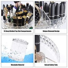 Makeup Organizer—360 Degree Rotating Transparent Cosmetic Organizer