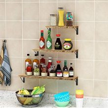 AIBORS Floating Shelves for Wall, Rustic Wood Wall Shelves Decor Set