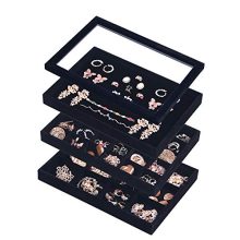 Coward Velvet Stackable Jewelry Organizer Tray
