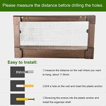Jewelry Organizer, POZEAN Rustic Jewelry Organizer Wall Mounted