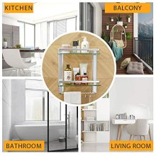 BESy Heavy Duty Lavatory Glass Bathroom Shelf