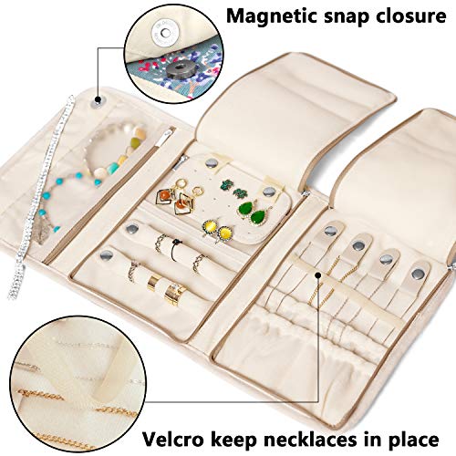 Teamoy Jewelry Roll, Jewelry Travel Organizer for Necklaces