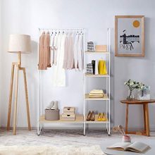 Tangkula Heavy Duty Metal Garment Rack