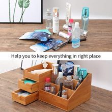 Bamboo Makeup Organizer for Vanity | Eco-Friendly Storage Solution