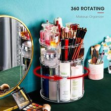 360 Rotating Adjustable Cosmetic Organizer Holder Storage Rack