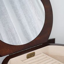 Hives and Honey Bailey Walnut Armoire Jewelry Cabinet