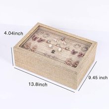 Sackcloth Stackable Jewelry Trays Organizer Set