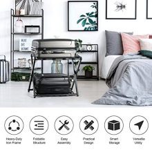 GOFLAME Folding Luggage Rack Metal Suitcase