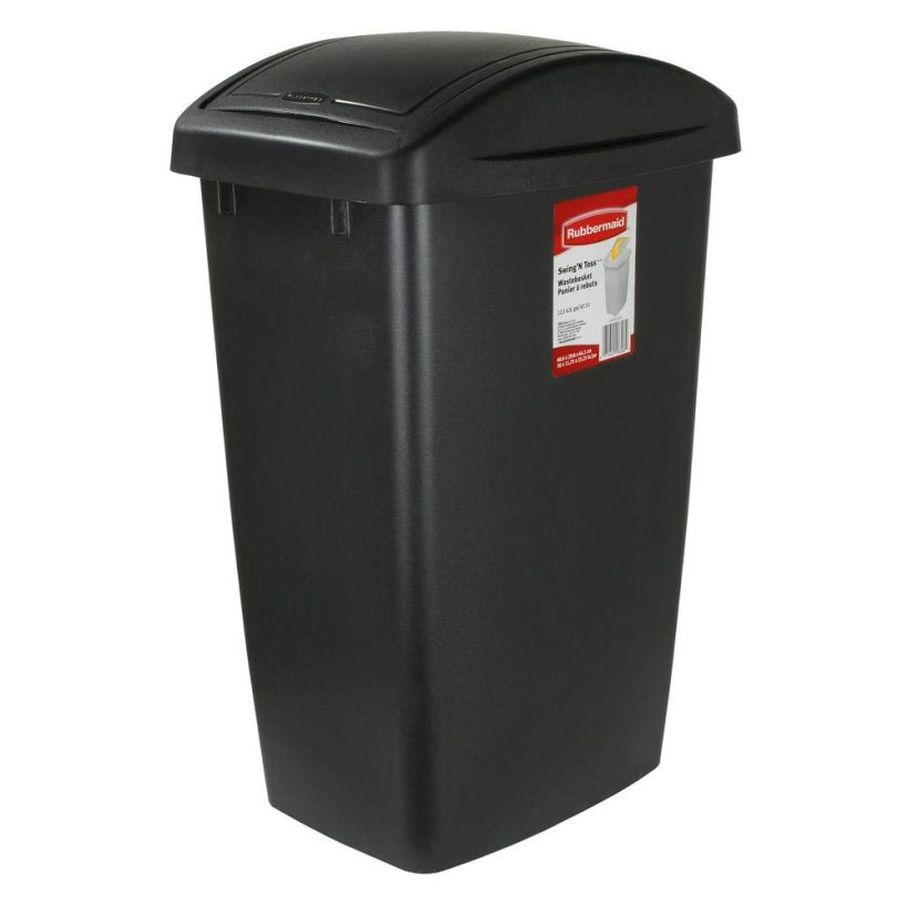 Rubbermaid Swing-Top Lid Recycling Bin for Home