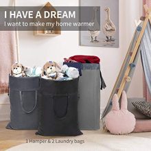 Chrislley 74L Large Laundry Hamper with Removable Bag