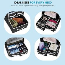 9 Shelf Hanging Closet Organizer with 5 Drawer Organizers