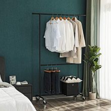 Double Hanging Rod Metal Clothing Rack