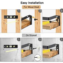 Paulownia Wood Rustic Floating Shelves Wall Mounted
