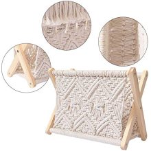 VASTAIR Boho Magazine Rack, Book Newspaper Notebook Holder Storage