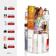 360 Rotating Adjustable Cosmetic Organizer Holder Storage Rack