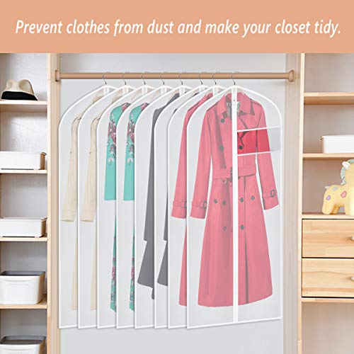 KEEGH Clear Garment Bags Long Dress Jacket Cover