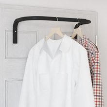 brightmaison Wall Mounted Adjustable Durable Steel Clothes Rack