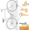 2 Sets of Compact Bike Wall Mount with Protector