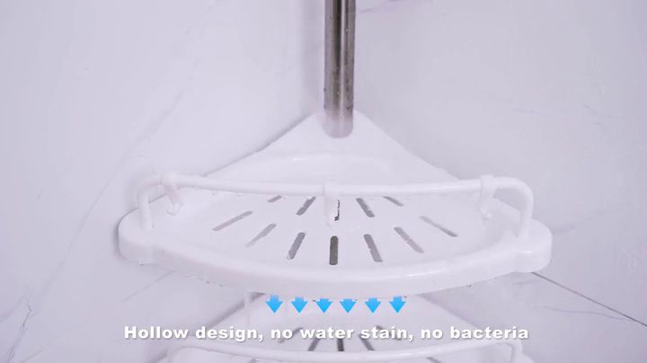 Constant Tension Stainless Steel Pole Organizer Shower Caddy