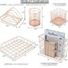 Sorbus Desk Organizer Set, Rose Gold 5-Piece