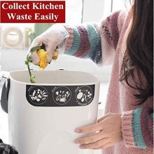 Indoor Compost Bin with Hermetic Lid - 2.6 Gallon Kitchen Composting Container for Food Waste