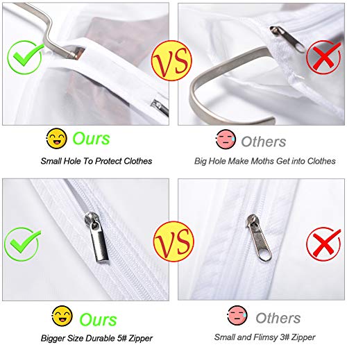 UOUEHRA Hanging Moth Proof Garment Bag Cover