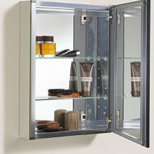 Aluminum Bathroom Medicine Cabinet with Oil-Rubbed