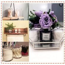 Makeup Cotton Organizer Bathroom Storage Canister Jar