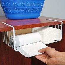 White Wire Under Shelf Storage Basket 4-Piece Set