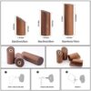 HomeDo Wooden Coat Hooks Wall Mounted