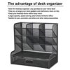 Marbrasse Mesh Desk Organizer, Multi-Functional Pen Holder