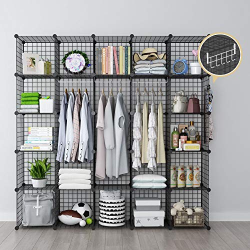GEORGE&DANIS Wire Storage Shelf Cube Metal