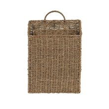 Household Essentials Seagrass Wall Basket Set, 2 Piece