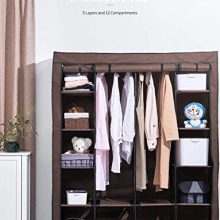 kealive Portable Closet Organizer Storage with Non-Woven Fabric Cover