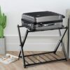 Safstar Folding Luggage Rack with Shoe Shelf